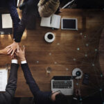 aerial-view-of-business-team
