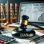 DALL·E 2025-01-30 16.54.49 - A professional legal illustration of the concept from Article 670 of the Estatuto Tributario in Colombia. The image should depict a judge's gavel rest