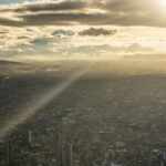 Vista aérea de Bogotá, Colombia